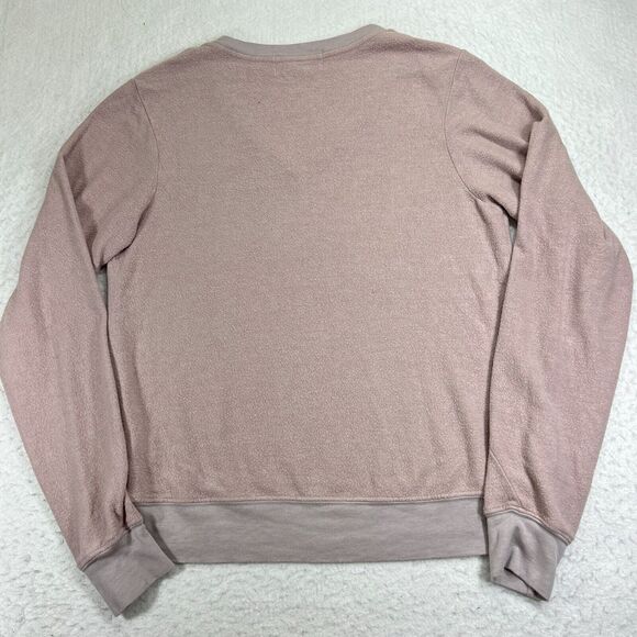 Wildfox Womens Small Sweater Pullover V Neck Mauve Pink Polyester Blend Soft - Picture 6 of 12
